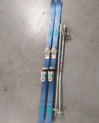 sci vintage Rossignol E370 attacchi Tyrolia