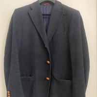 Giacca Blazer Reporter Navy - 100% Cotone - Taglia