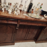 SERVANTE CREDENZA INGLESE mobile legno mogano
