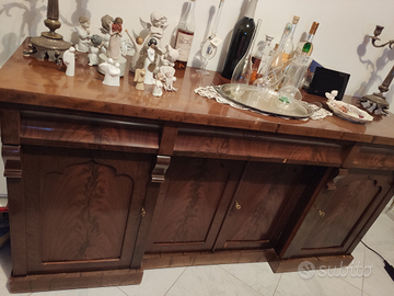 SERVANTE CREDENZA INGLESE mobile legno mogano