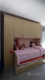 Armadio a ponte Colombini + letto doppio 