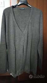 Cardigan donna invernale colore tortora