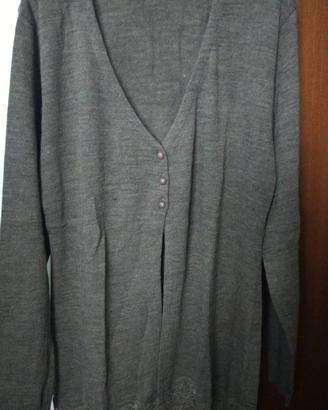 Cardigan donna invernale colore tortora