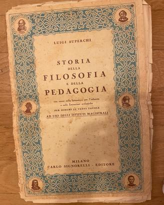 Storia della Filosofia e della Pedagogia" Superchi