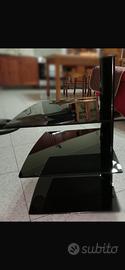 Porta tv Piani in vetro temperato