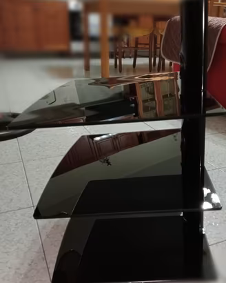 Porta tv Piani in vetro temperato