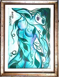 Novella PARIGINI Quadro Olio su Tela 100x70 