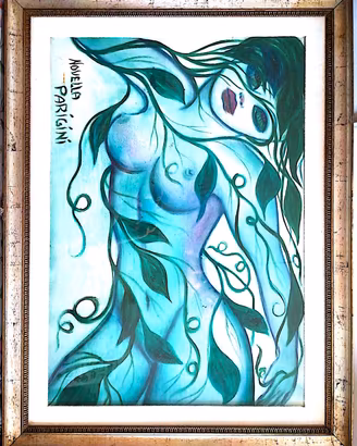 Novella PARIGINI Quadro Olio su Tela 100x70 