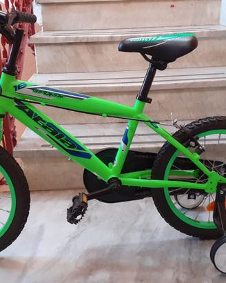 bicicletta bimbo da 16 atala verde fluido splash