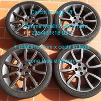 Cerchi in lega 18" + Gomme Pirelli 225/40 R18 92Y