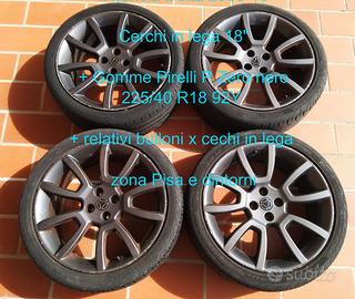 Cerchi in lega 18" + Gomme Pirelli 225/40 R18 92Y
