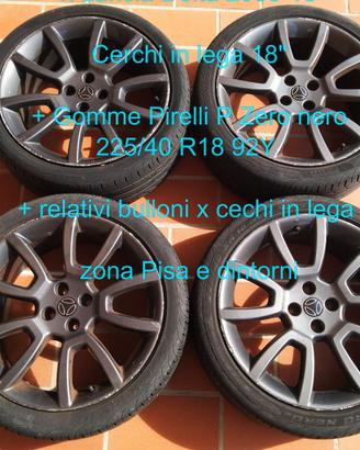 Cerchi in lega 18" + Gomme Pirelli 225/40 R18 92Y