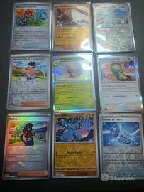 Lotto 9 Carte Pokémon Reverse Holo e Holo – ITA