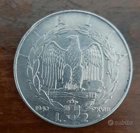 Moneta Storica Lira 2 - 1940