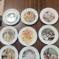 9 piatti artistici d'autore 