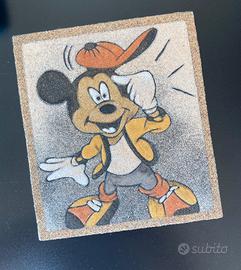 Quadro in sabbia artigianale Topolino