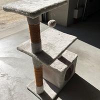 Tiragraffi grigio per gatti