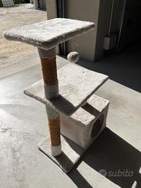 Tiragraffi grigio per gatti