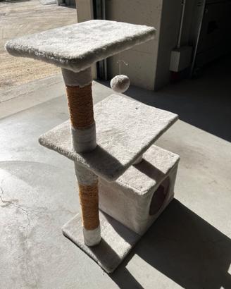 Tiragraffi grigio per gatti