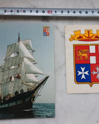 Marina Militare Italiana,  cartolina +stemma
