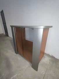 Comodino Porta Televisione con Rotelle 