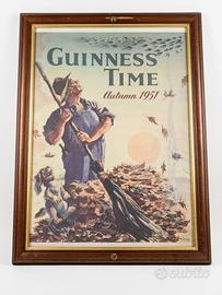 Quadro Vintage Guinness Time Autumn 1951 Gilroy