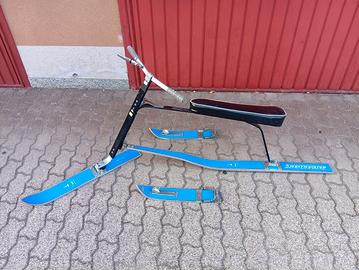 Ski bike vintage anni '60 ski bob antica sci legno