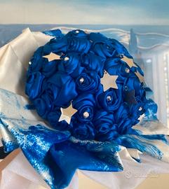 Bouquet  rose blu