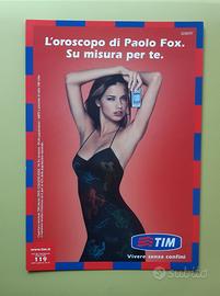 Modella ADRIANA LIMA TIM Cartolina pubblicitaria