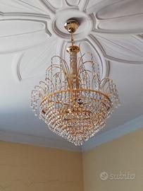 coppia lampadari svarowsky