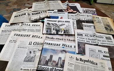 Quotidiani di importanza storica dal 1960 al 2016