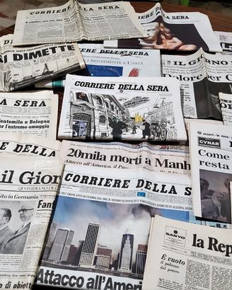 Quotidiani di importanza storica dal 1960 al 2016