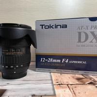 Tokina 12-28 F4 DX Nikon + Tracolla Lowepro