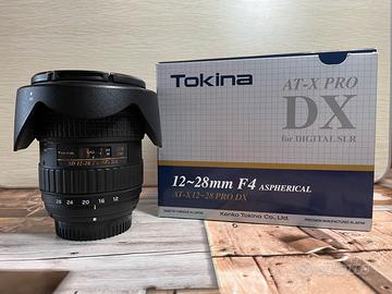 Tokina 12-28 F4 DX Nikon + Tracolla Lowepro