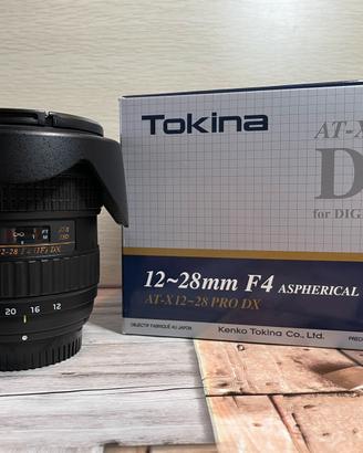 Tokina 12-28 F4 DX Nikon + Tracolla Lowepro