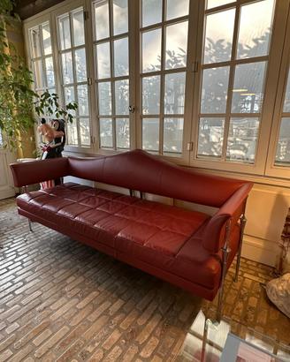 Divano 3p. Frau Hydra Sirius e tavolino in pelle