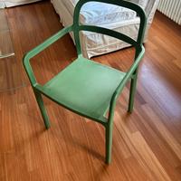 N.4 sedie originali IKEA YPPERLIG colore verde