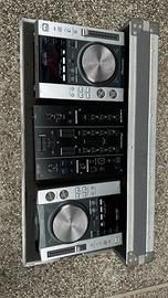 Console  DJ PIONER: 2x CDJ-200+ Mixer DGM350+Case!