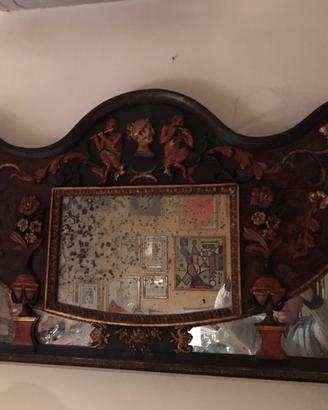 Caminiera specchiera settecentesca