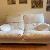 coppia divani in piuma d'oca sfoderabili