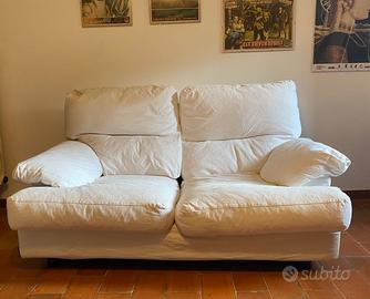 coppia divani in piuma d'oca sfoderabili