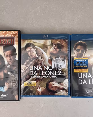 Una notte da leoni 1 2 3 trilogia completa