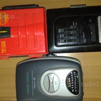 3 Walkman a cassetta e 2 radio AM FM