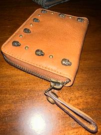 Portafogli zip in pelle Sendra