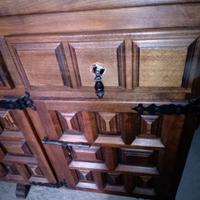 credenza in legno spagnolo e 6 sedie