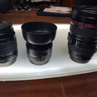 Canon ef 24-105 f4 + ef 50mm  f 1.8 II + efs 18-55