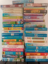 Lotto di 39 VHS vintage cartoni