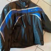 Giubotto  moto spyke in pelle con protezioni