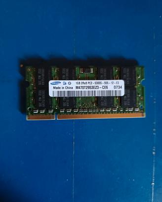 Ram sodimm ddr2 pc2 5300s 555 12 da 1gb