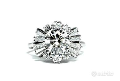 Anello solitario  2.50ct